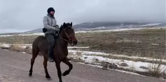 KARS'ta 2 Yaşındaki Yerli Taylar İçin Yarış Düzenlendi