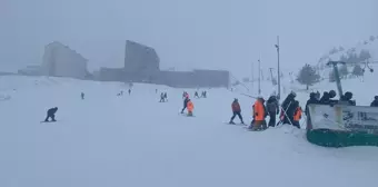 Kartalkaya Kayak Merkezi'nde Kar Kalınlığı 1 Metreye Ulaştı