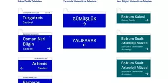 Bodrum Belediyesi Cadde ve Sokak Tabelalarını Yeniliyor