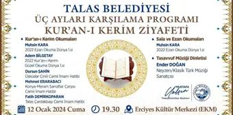 Talas Belediyesi Üç Ayları Karşılama Programı