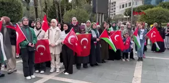 Alanya'da Şehitlere Saygı Filistin'e Destek Yürüyüşü