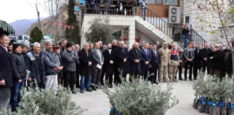 Erzurum'un Oltu ilçesinde zeytin fidanları dağıtıldı