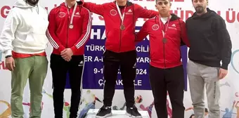 Kayserili Sporcular Okul Sporları Halter Şampiyonasında 4 Madalya Kazandı