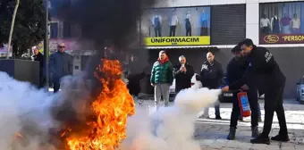 İzmir Büyükşehir Belediyesi Kemeraltı'nda yangın önlemleri aldı