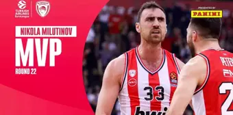 THY Euroleague'de haftanın MVP'si Nikola Milutinov oldu