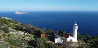 Antalya'daki Gelidonya Feneri Dronla Görüntülendi