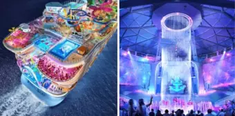 Titanik'in 5 katı! Dünyanın en büyük yolcu gemisi 'Icon of the Seas' denize açıldı