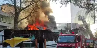 Kurtlar Vadisi'nin çekildiği tarihi kıraathanede yangın çıktı