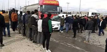 Şırnak'ta tanker ile hafif ticari araç çarpıştı, 1 kişi yaralandı