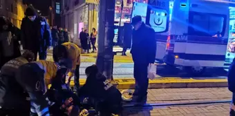 Eskişehir'de yaşlı bir vatandaş kaldırıma takılarak düştü