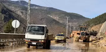 Artvin'de heyelan nedeniyle kapanan yollar açıldı