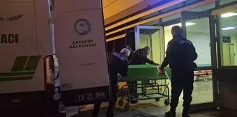 Çorum'da arazide ölü bulunan kişinin cenazesi otopsi için hastaneye kaldırıldı