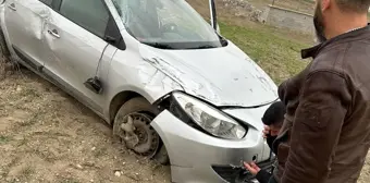 Konya'da otomobil takla attı, sürücü yaralandı