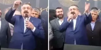 Konya'da Cihanbeyli Belediye Başkanı Mehmet Kale, vatandaşlara hitap ederken ağzını bozdu