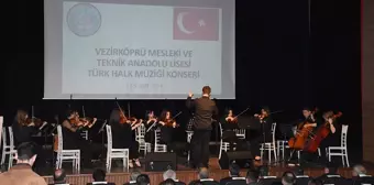 Vezirköprü Mesleki ve Teknik Anadolu Lisesi Türk Halk Müziği Korosu Afetzedelere Konser Verdi