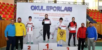 Kayserili Sporcular Okullar Arası Grup Karate Müsabakalarında Başarı Elde Etti