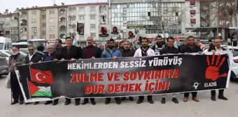 Elazığ'da Hekimler İsrail'in Gazze'ye Saldırılarına Tepki Gösterdi