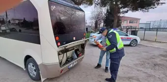 Edirne'de okul servislerine denetim