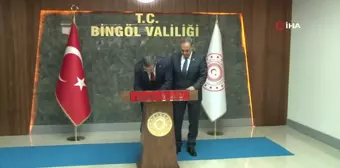 Cumhurbaşkanı Yardımcısı Yılmaz ile Hazine ve Maliye Bakanı Şimşek Bingöl'de