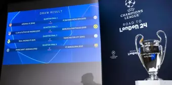 UEFA Şampiyonlar Ligi'nde Çeyrek Final ve Yarı Final Eşleşmeleri Belli Oldu