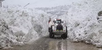 Hakkari-Çukurca kara yolu çığ nedeniyle kapanmıştı, ekipler çalışmalarını tamamladı