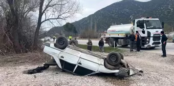 Burdur-Antalya Karayolunda Kaza: 1 Yaralı