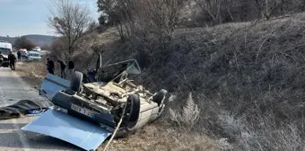 Isparta'da otomobil devrildi: 1 ölü, 2 ağır yaralı