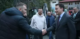 Ali Babacan Rize'yi ziyaret etti