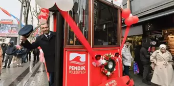 Pendik Belediyesi, güneş enerjisiyle çalışan nostaljik tramvayı hizmete sundu