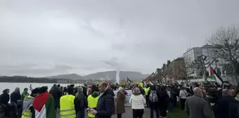 Cenevre'de Filistin İçin Gösteri Düzenlendi