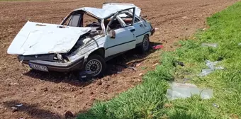 Diyarbakır'ın Bismil ilçesinde takla atan otomobilde 4'ü çocuk 9 kişi yaralandı