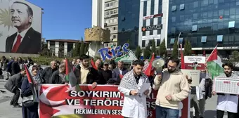 Rize'de İsrail'in Gazze'ye yönelik saldırılarını protesto için sessiz yürüyüş düzenlendi