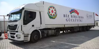 Azerbaycan'dan Malatya'ya Yardım Tırı Geldi