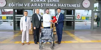 Adana Şehir, Eğitim ve Araştırma Hastanesine 100 tekerlekli sandalye bağışı yapıldı