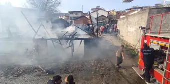 Tokat'ın Niksar ilçesinde samanlık yangını