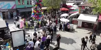 Edirne'de metrelerce uzayan tava ciğer kuyruğu böyle görüntülendi