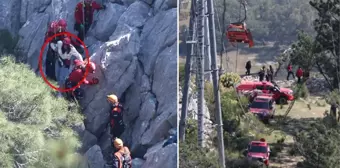 Antalya'da teleferik kazası! Mahsur kalan 155 kişi kurtarıldı, 13 kişi için tahliye çalışması sürüyor