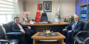 Başçiftlik Kaymakam Vekili İsmail Yüksel, Belediye Başkanı Şaban Bolat'ı ziyaret etti