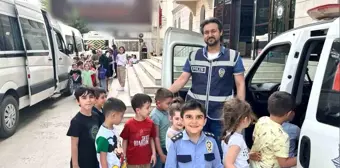 Anaokulu öğrencileri Polis Haftası'nda polislerle buluştu