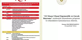 Zonguldak'ta 23 Nisan Ulusal Egemenlik ve Çocuk Bayramı Kutlamaları