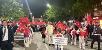 Burdur'da 23 Nisan kutlamaları kortej yürüyüşü ile başladı