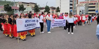 Tekkeköy'de 23 Nisan kutlamaları bando gösterisi ve vosvos turuyla renklendi