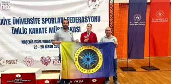 ÜNİLİG Karate Türkiye Şampiyonası'nda İstanbul Beykent Üniversitesi öğrencisi Buse Kaya madalya kazandı