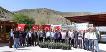 Erzurum'un Oltu İlçesinde Çiftçilere Bin 300 Zeytin Fidanı Dağıtıldı