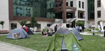 Bursa Teknik Üniversitesi Öğrencileri İsrail'in Filistin Saldırılarını Protesto Etti