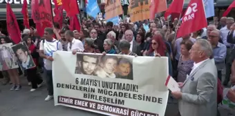 İzmir'de Deniz Gezmiş, Hüseyin İnan ve Yusuf Aslan'ın idam edilişinin 52. yılında basın açıklaması yapıldı