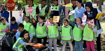 Karaman'da Çocuklara Trafik Eğitimi Verildi