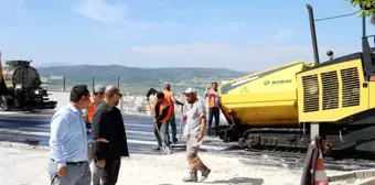 Kütahya Organize Sanayi Bölgesi'nde Yol Yenileme Çalışmaları