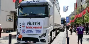 Trabzon'dan Filistin'e Yardım Tırları Dualarla Yola Çıktı