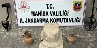 Manisa'da Kaçak Kazı Operasyonunda Tarihi Eserler Ele Geçirildi